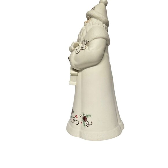 Santa Clause Holding a‎ Birdhouse Ceramic Music Box 10in - Picture 2 of 8